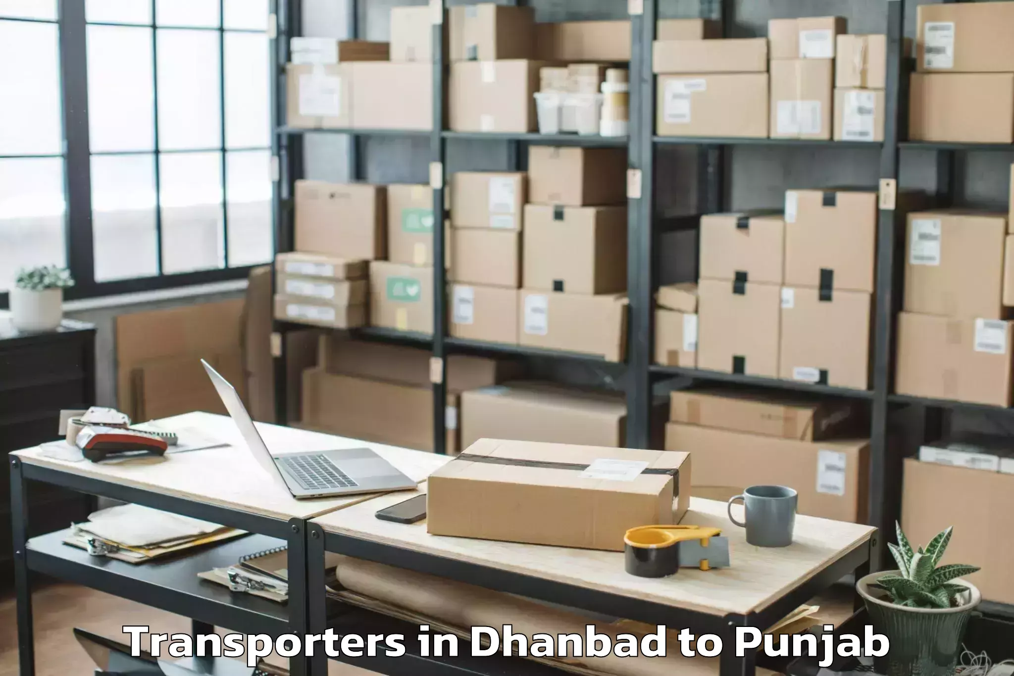 Top Dhanbad to Kapurthala Transporters Available